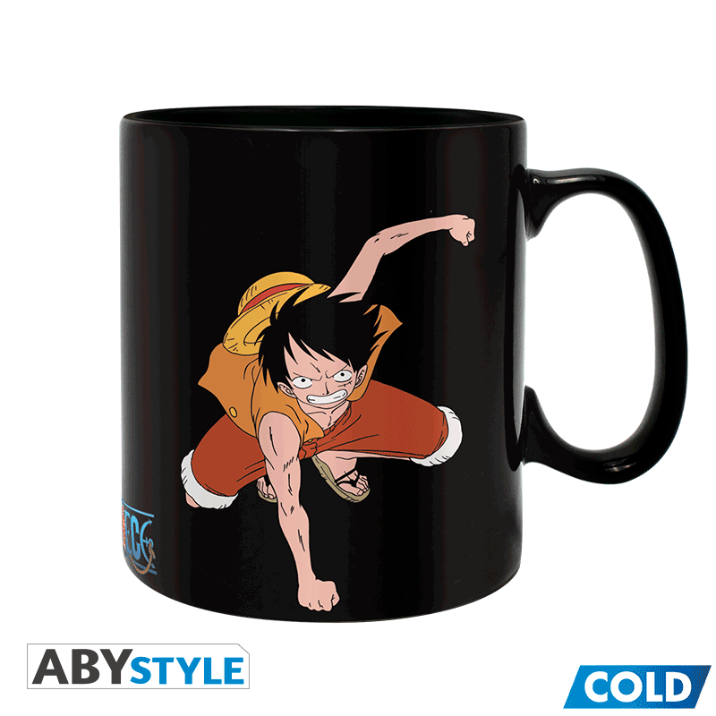 One Piece Heat Changing Mug Luffy & Ace