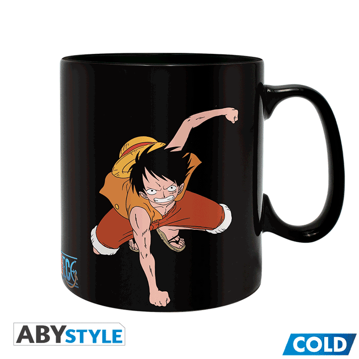 One Piece Heat Changing Mug Luffy & Ace