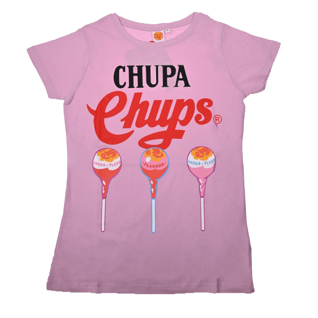 Chupa Chups T - skjorte Retro Rosa Dame - Supernerds