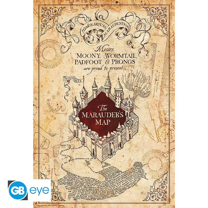 Harry Potter Plakat Marauders Map