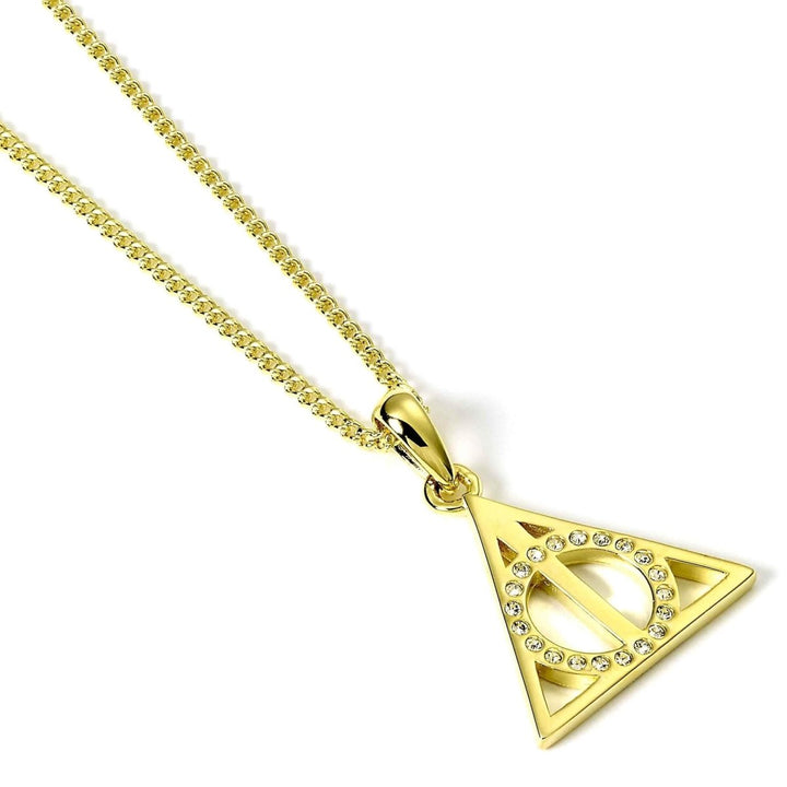 Harry Potter Smykke Gullbelagt Sølv Deathly Hallows - Supernerds