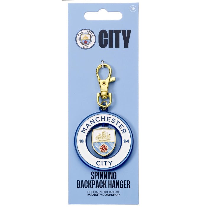 Manchester City Nøkkelring Spinning Logo - Supernerds