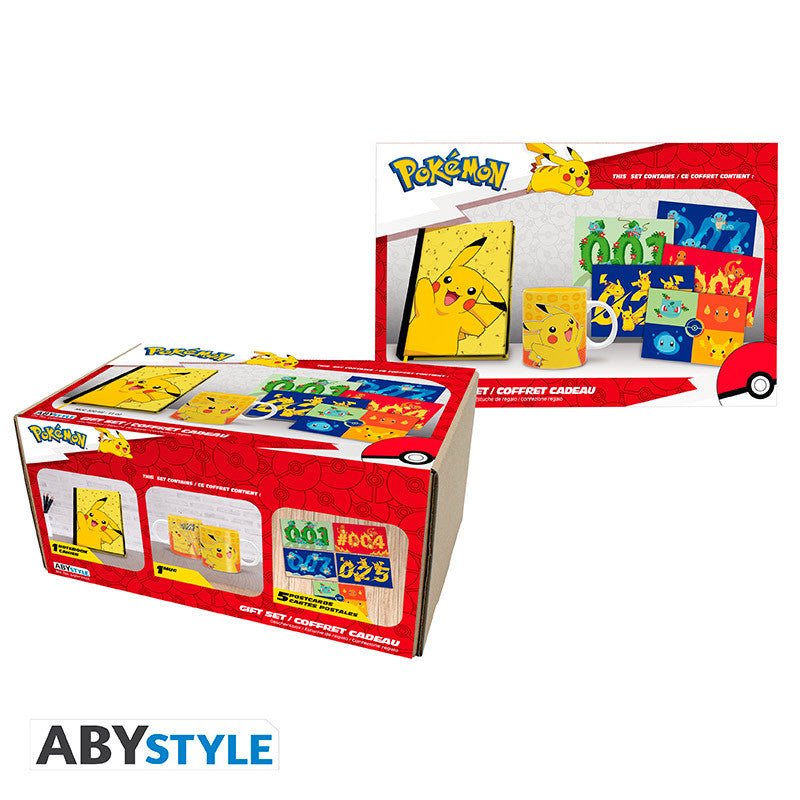 Pokemon Gavesett Notatbok, Kopp og Postkort - Supernerds