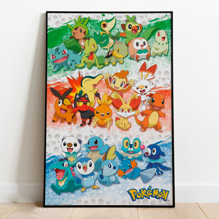 Pokemon Plakat First Partners - Supernerds