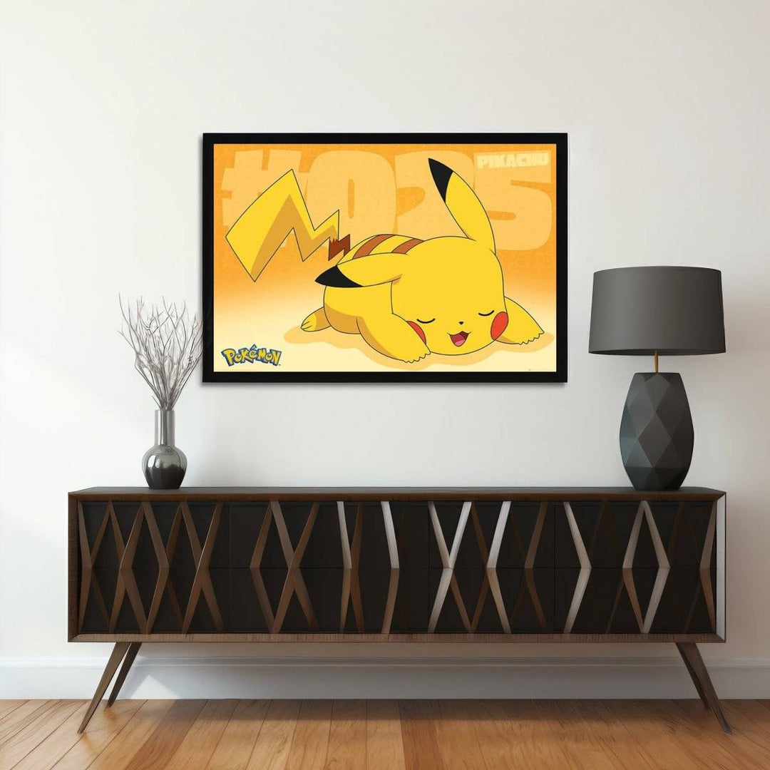 Pokemon Plakat Pikachu Asleep - Supernerds