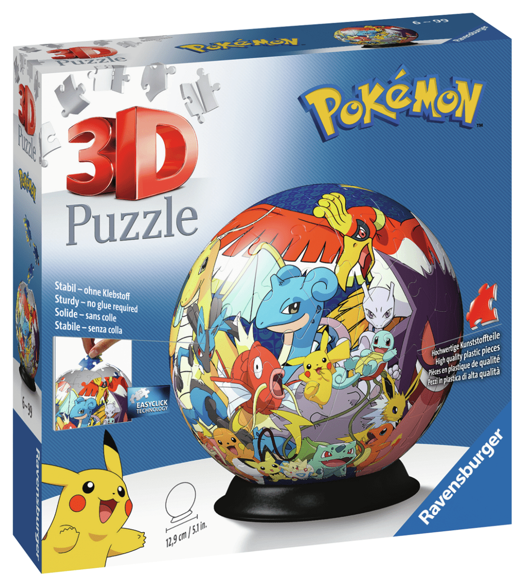 Pokemon Puslespill 3D 72 brikker - Supernerds