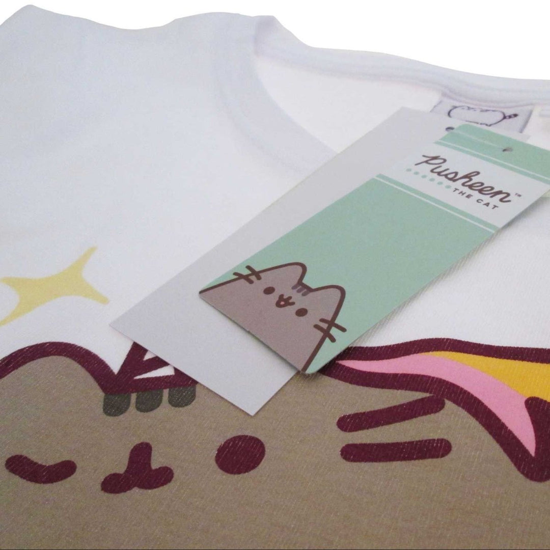 Pusheen T - skjorte Unicorn Cat Dame - Supernerds