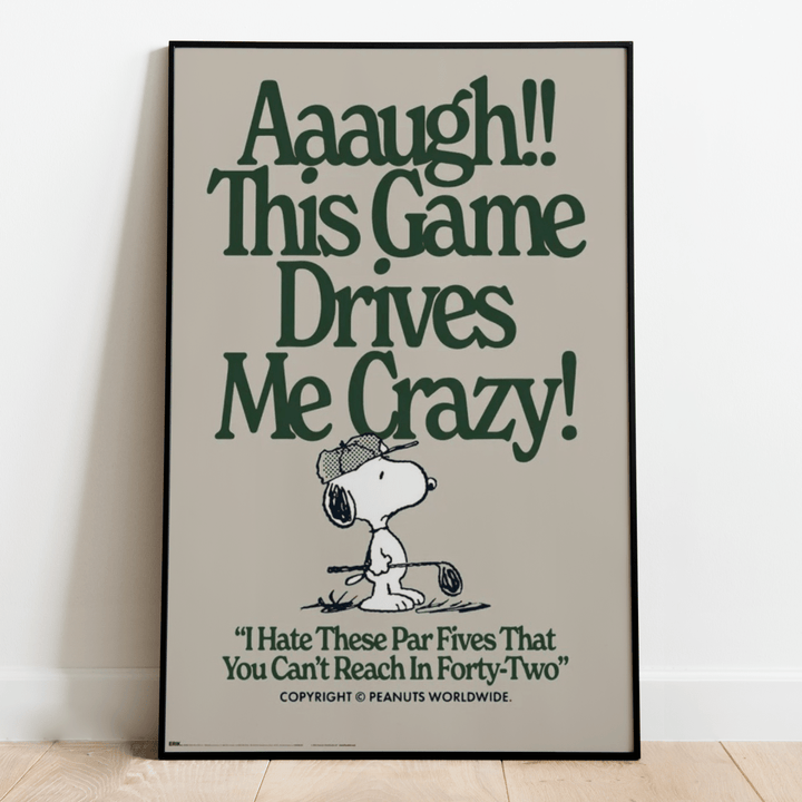 Snoopy Plakat Drives Me Crazy - Supernerds