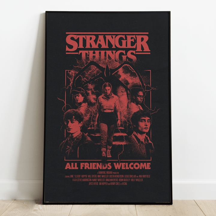 Stranger Things Plakat All Friends Welcome - Supernerds