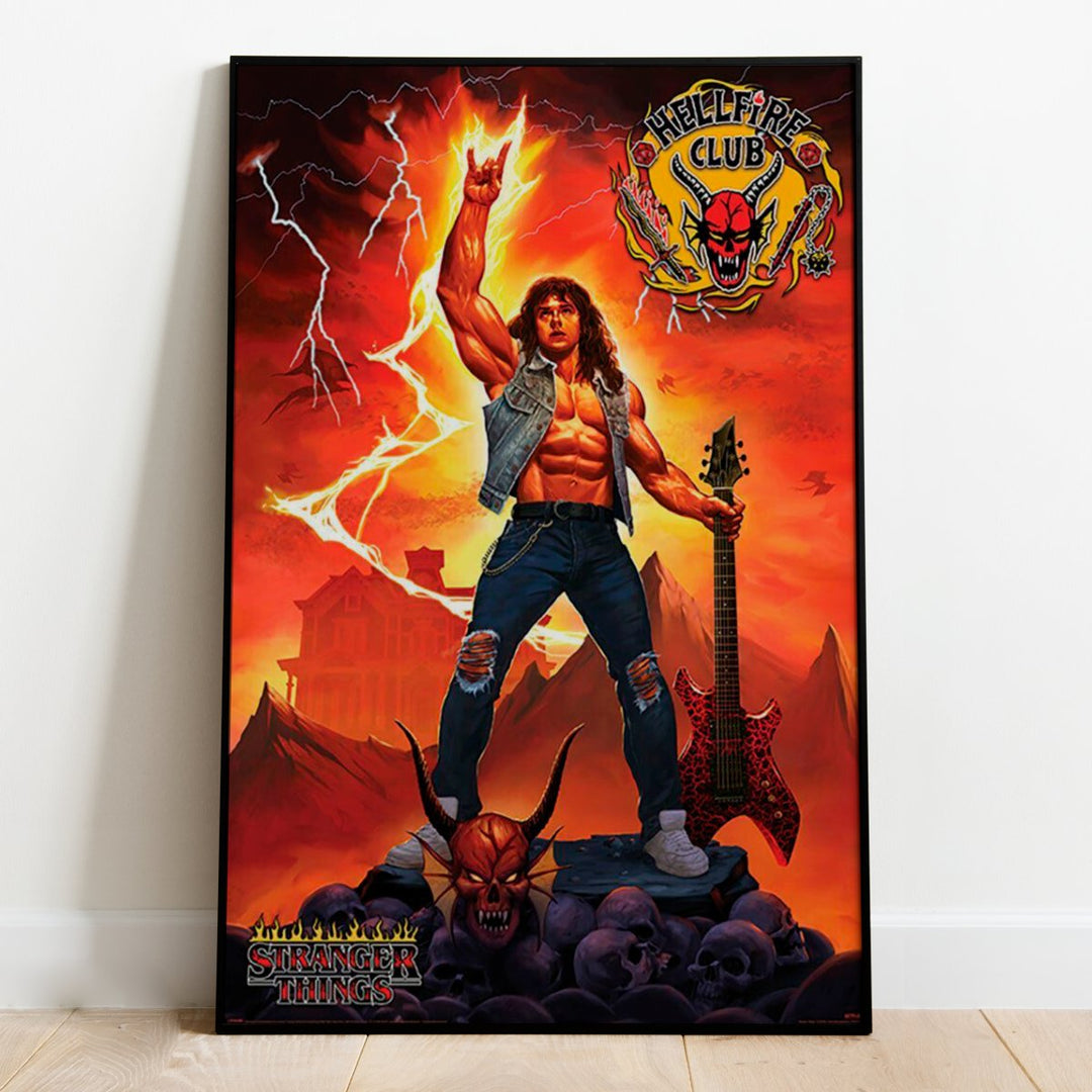 Stranger Things Plakat Hellfire Rock God - Supernerds