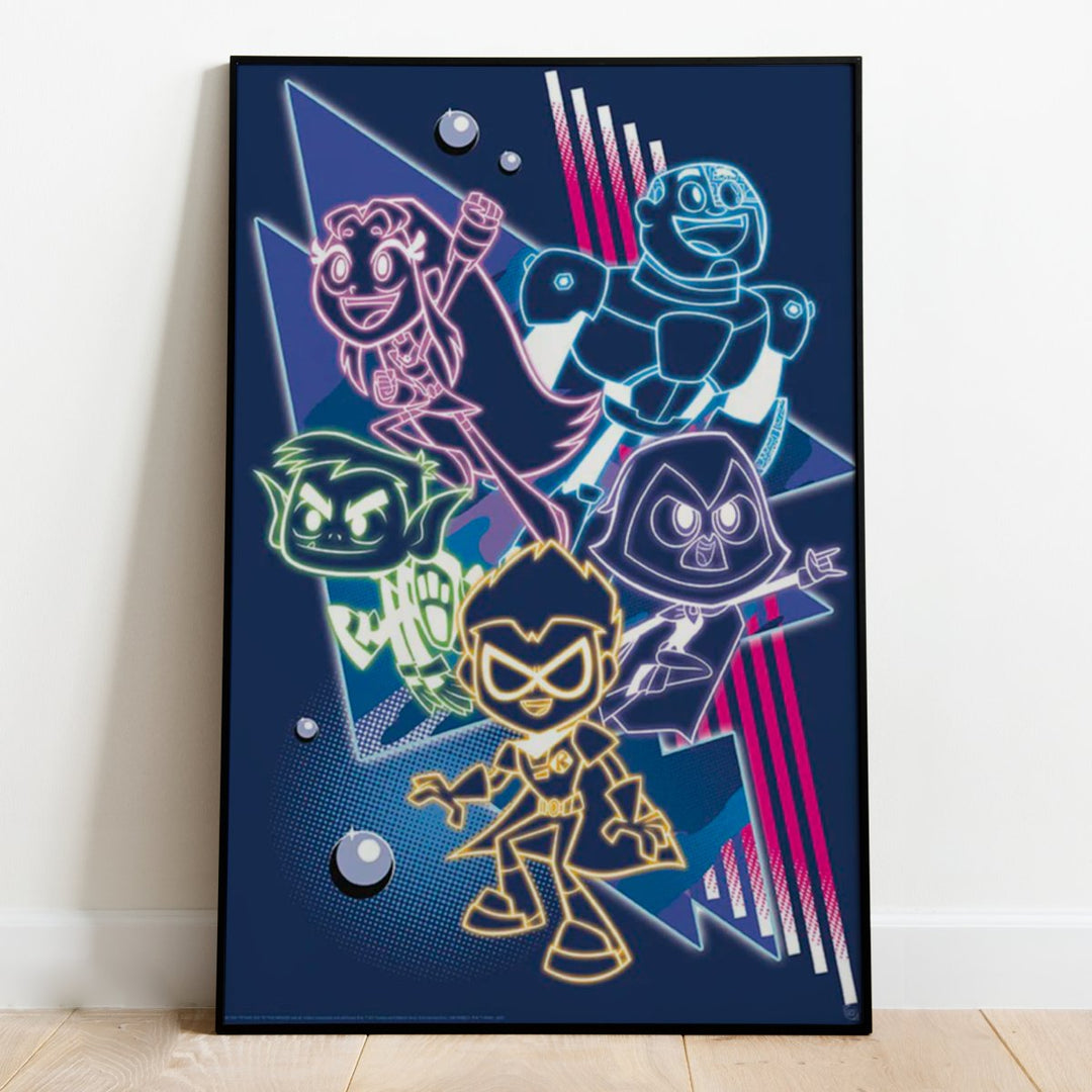 Teen Titans Plakat Neon Titans - Supernerds