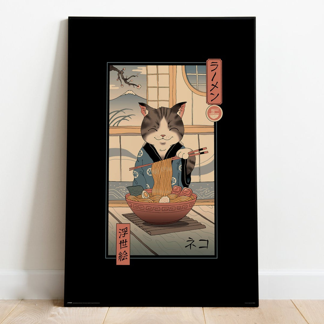 Vincent Trinidad Plakat Neko Ramen Ukiyoe - Supernerds
