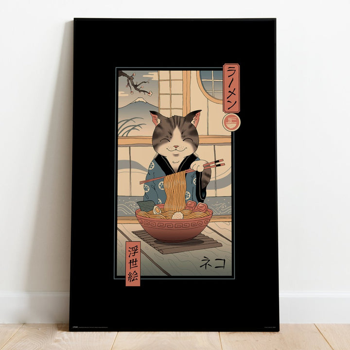 Vincent Trinidad Plakat Neko Ramen Ukiyoe - Supernerds