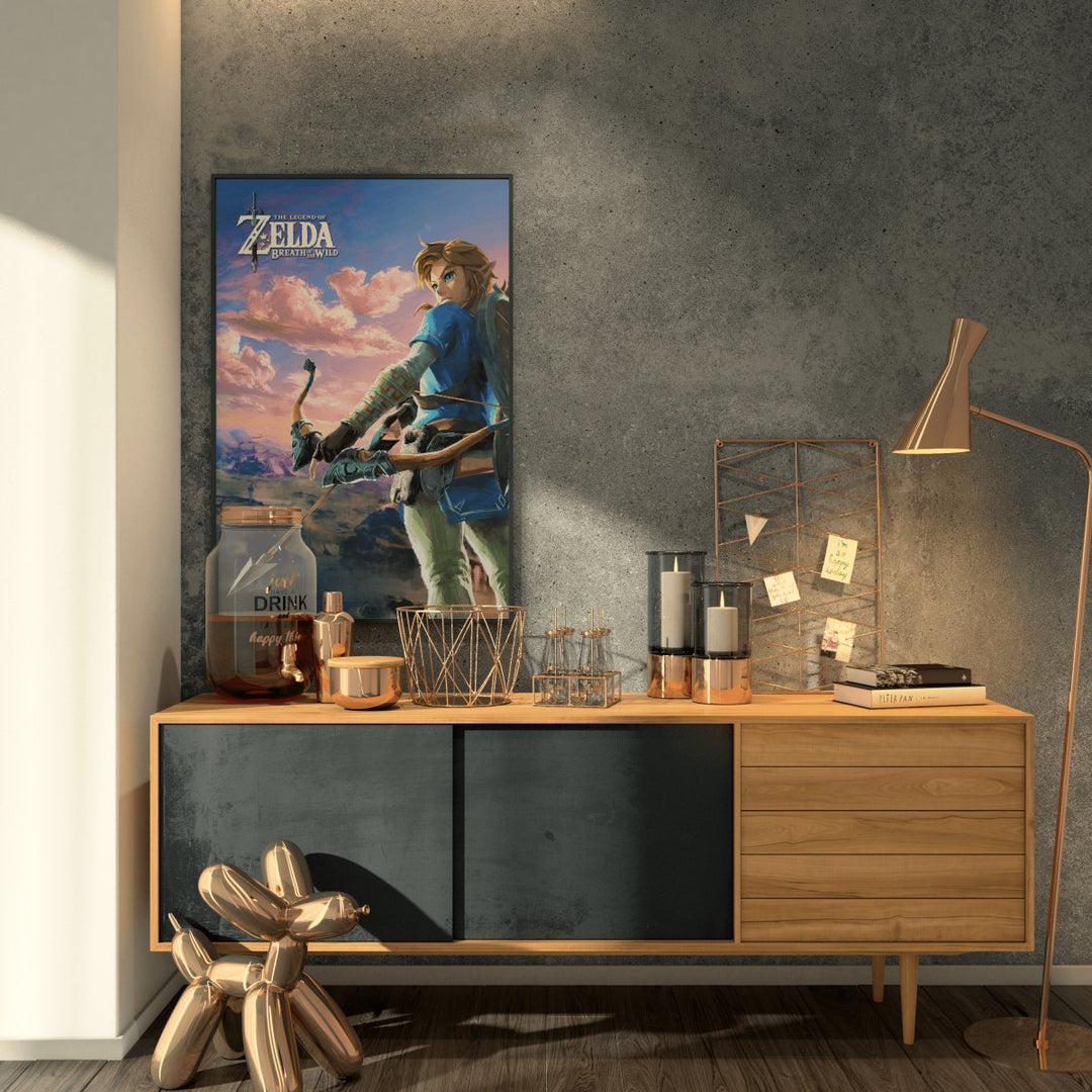 Zelda Plakat Breath of The Wild Hyrule Scene - Supernerds