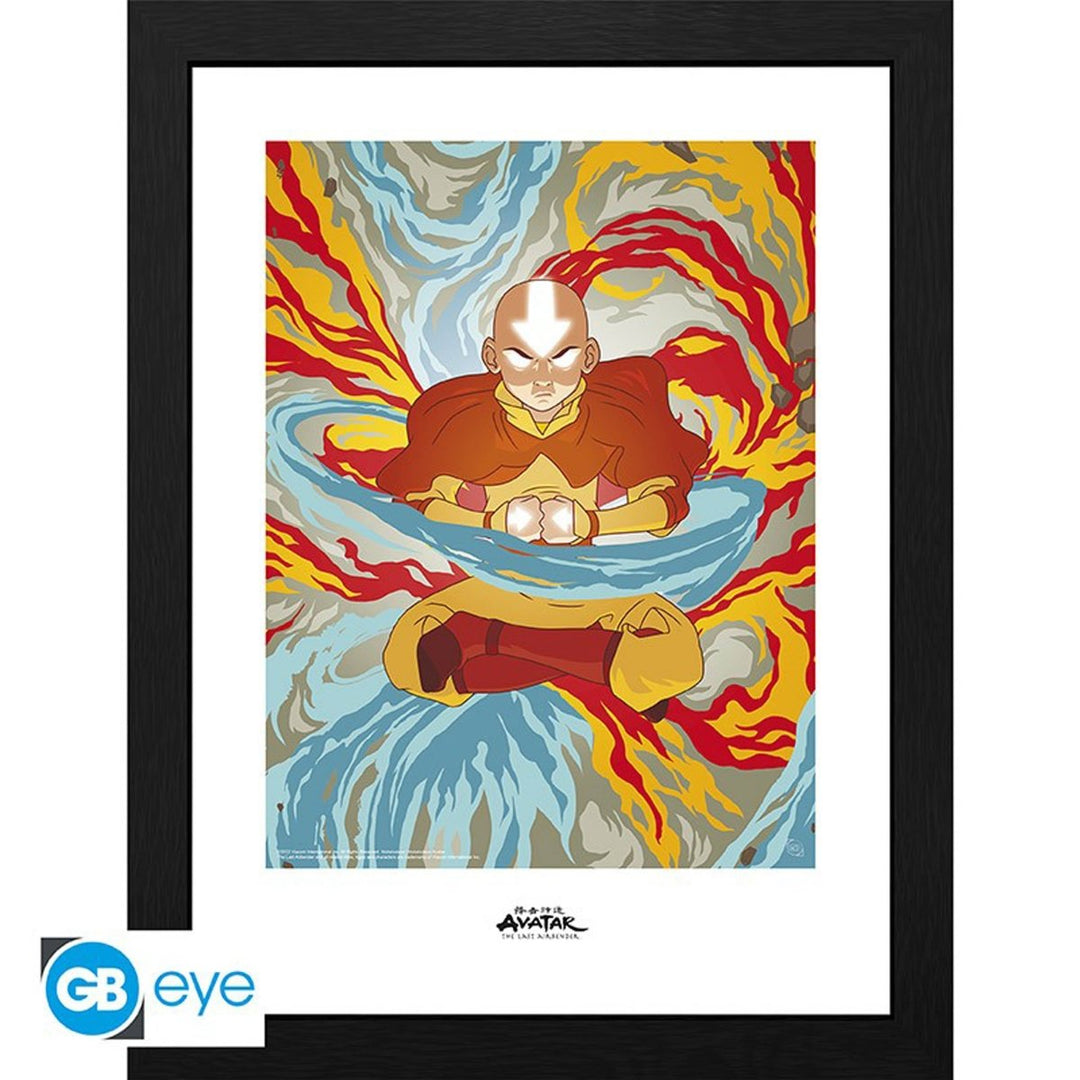 Avatar Innrammet Bilde 30 x 40 cm Aang Avatar State - Supernerds