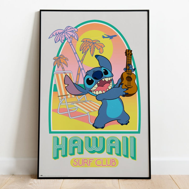 Disney's Lilo and Stitch Plakat Hawaii Surf Club - Supernerds