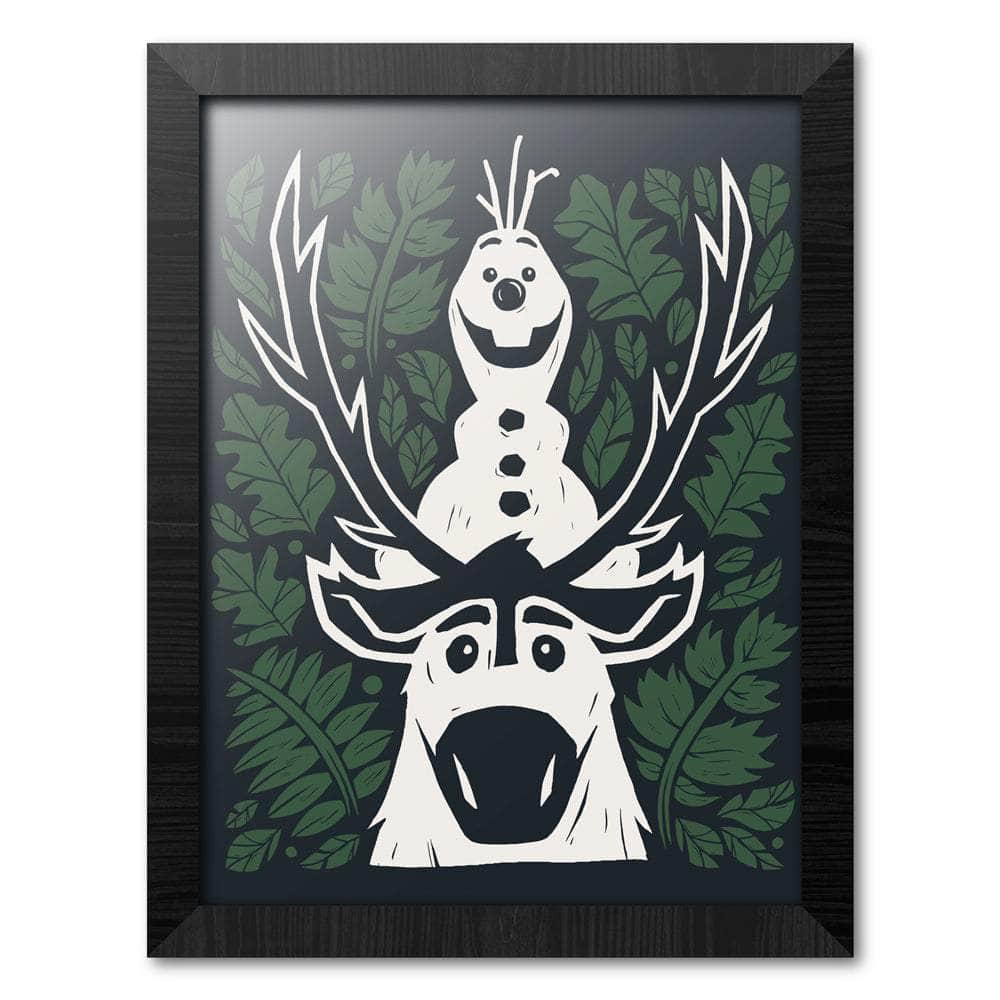 Frost 2 Innrammet Kunsttrykk 30 x 40 cm Olaf og Svein - Supernerds