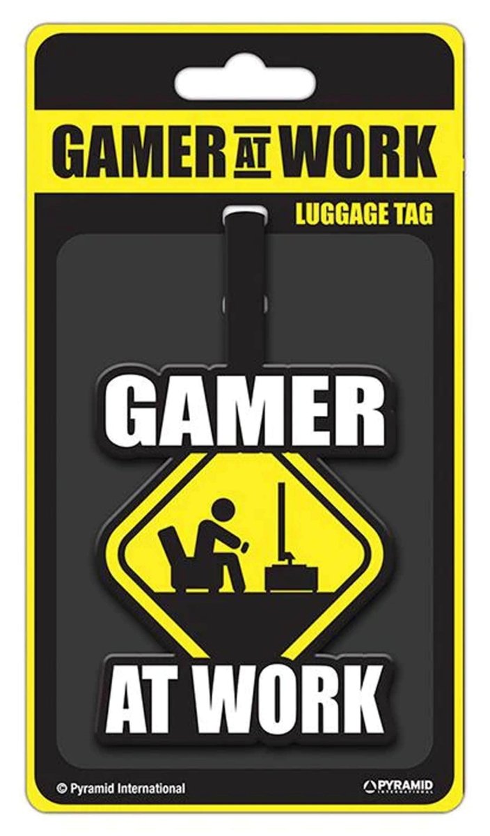 Gamer at Work Bagasjelapp - Supernerds