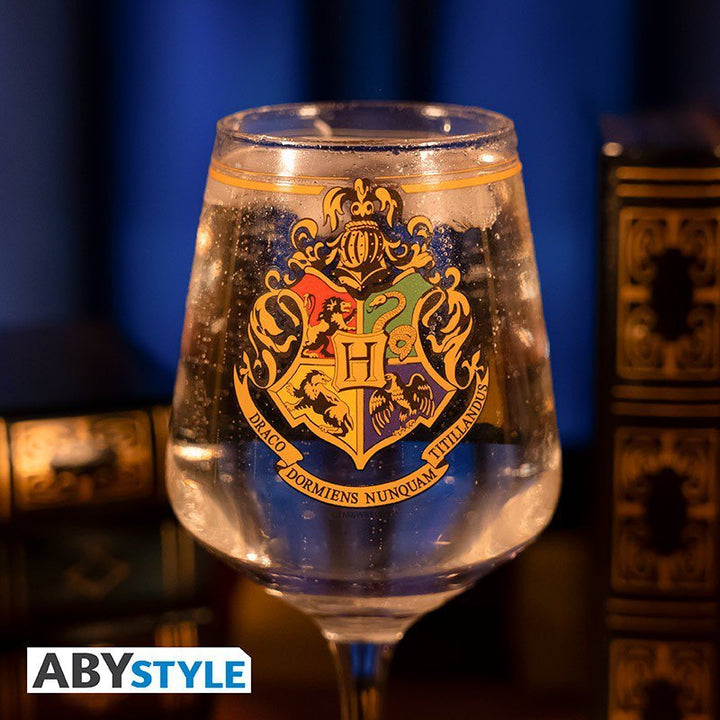 Harry Potter Drikkeglass Crest - Supernerds