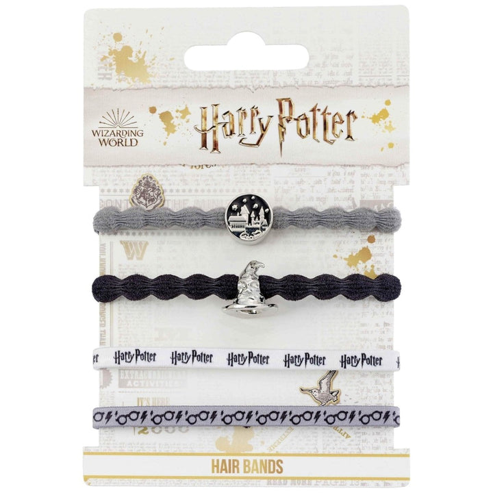 Harry Potter Hårstrikk Hogwarts/Sorting Hat 4-pk - Supernerds