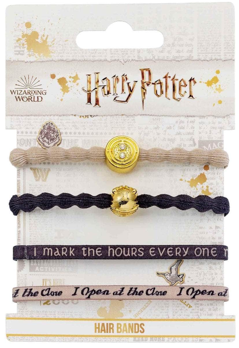 Harry Potter Hårstrikk Time Turner & Golden Snitch 4-pk - Supernerds
