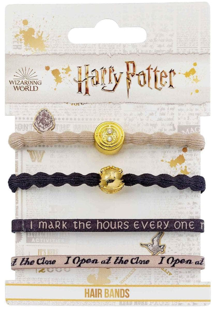 Harry Potter Hårstrikk Time Turner & Golden Snitch 4-pk - Supernerds