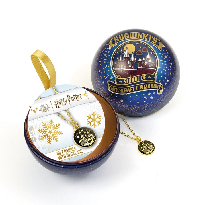 Harry Potter Julekule Med Smykke Hogwarts - Supernerds