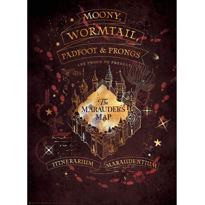 Harry Potter Plakat 52 x 38 cm Crests & Marauders 2-pk - Supernerds