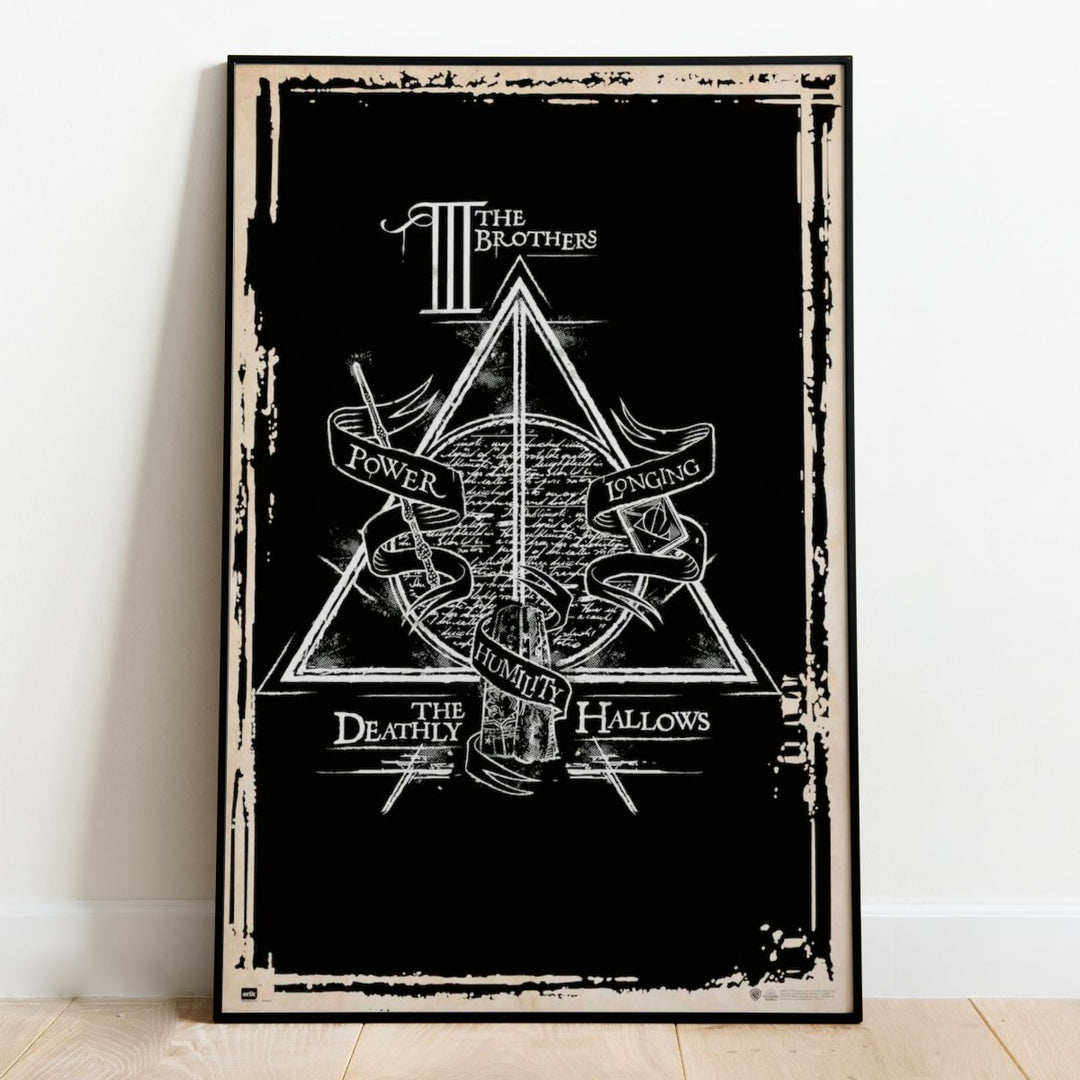 Harry Potter Plakat Deathly Hallows - Supernerds