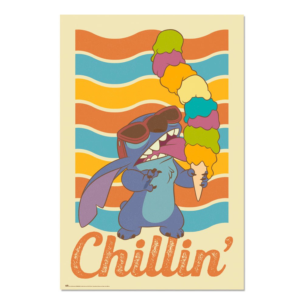 Lilo and Stitch Plakat Chillin - Supernerds