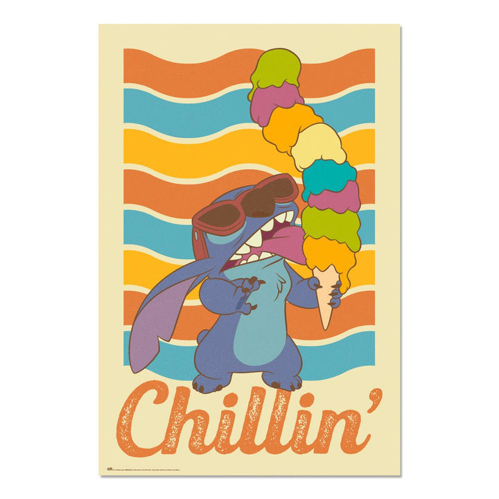 Lilo and Stitch Plakat Chillin - Supernerds