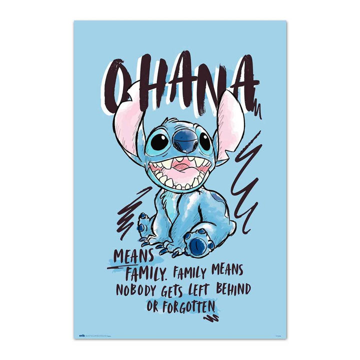 Lilo and Stitch Plakat Ohana - Supernerds