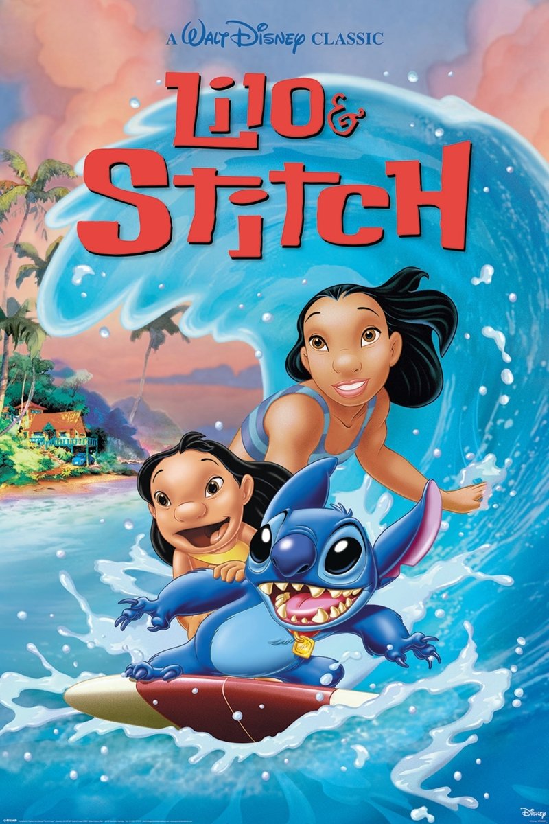Lilo and Stitch Plakat Wave Surf - Supernerds