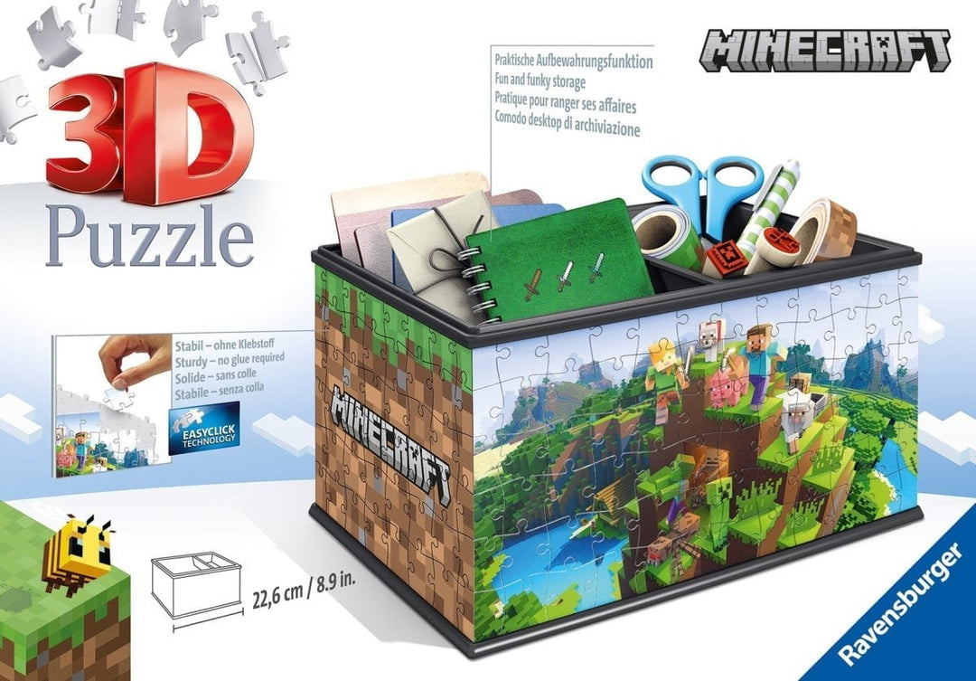 Minecraft Puslespill 3D Skattekiste 216 brikker - Supernerds
