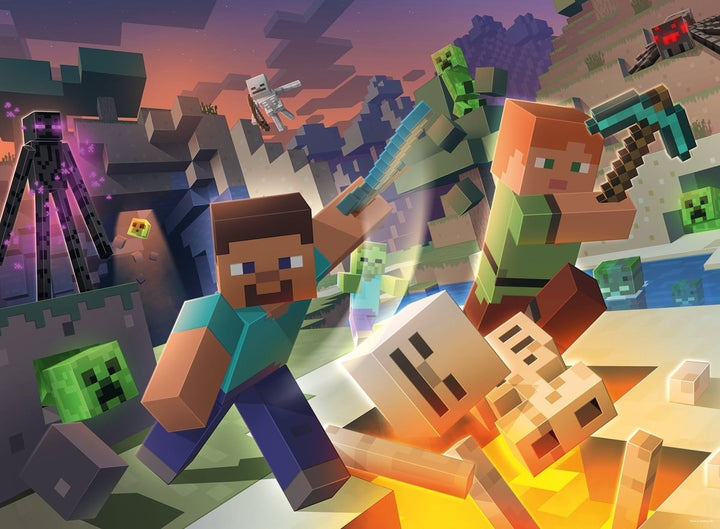 Minecraft Puslespill XXL 100 brikker - Supernerds