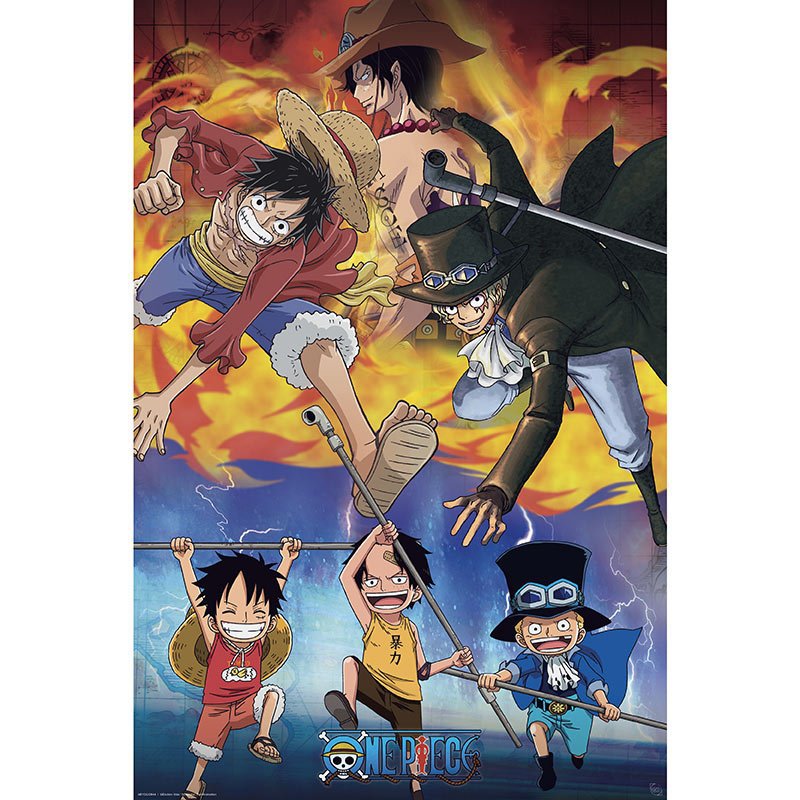 One Piece Plakat Ace Sabo Luffy - Supernerds