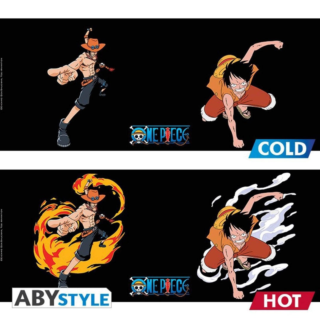 One Piece Varmeskiftende Kopp Luffy & Ace - Supernerds