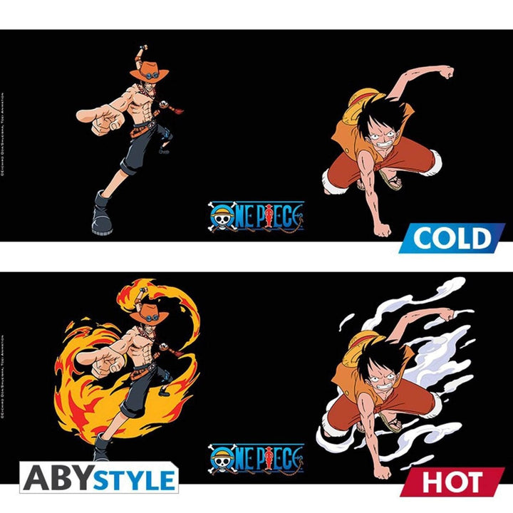 One Piece Varmeskiftende Kopp Luffy & Ace - Supernerds