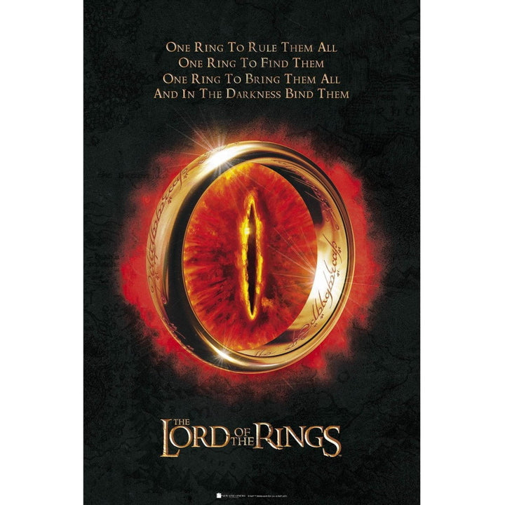 Ringenes Herre Plakat The One Ring - Supernerds