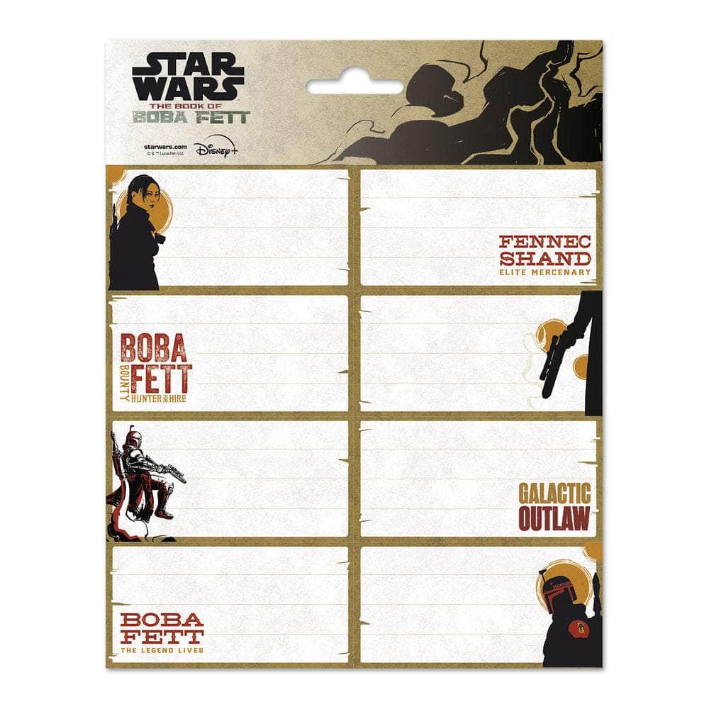 Star Wars The Book of Boba Fett Etiketter Selvklebende - Supernerds