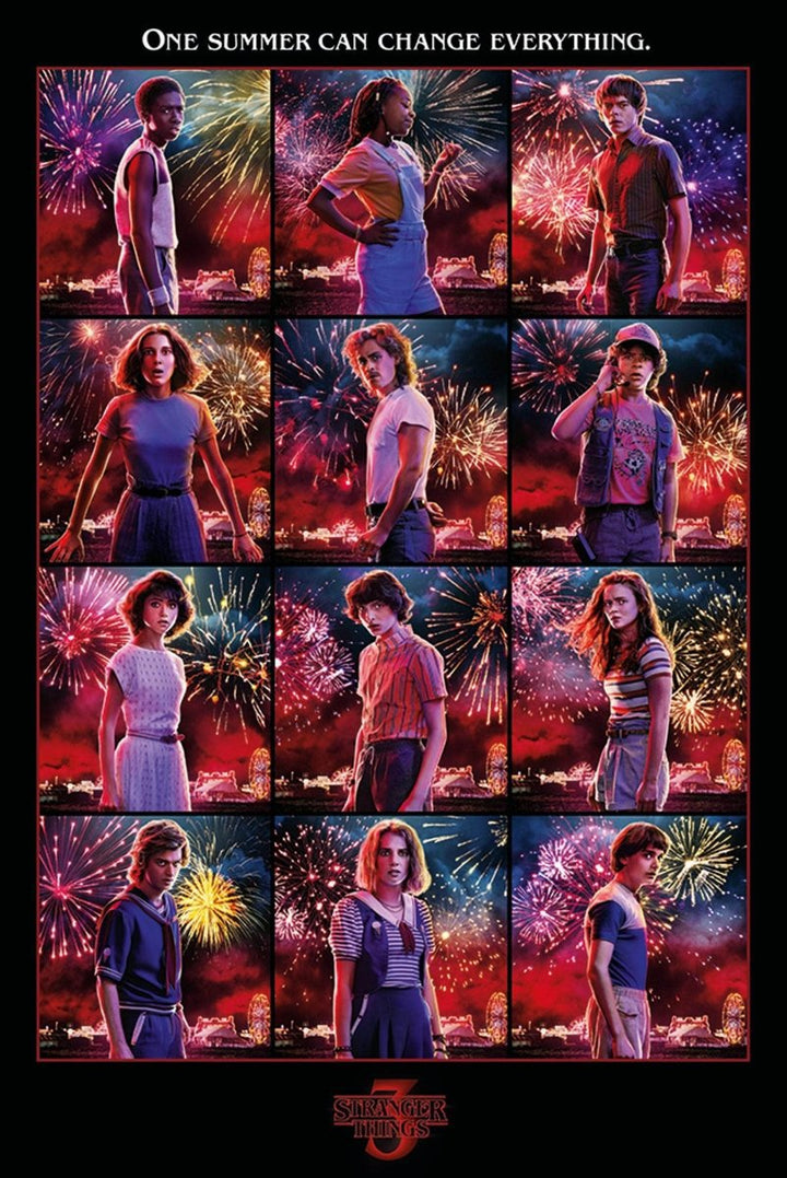 Stranger Things Plakat Character Montage - Supernerds