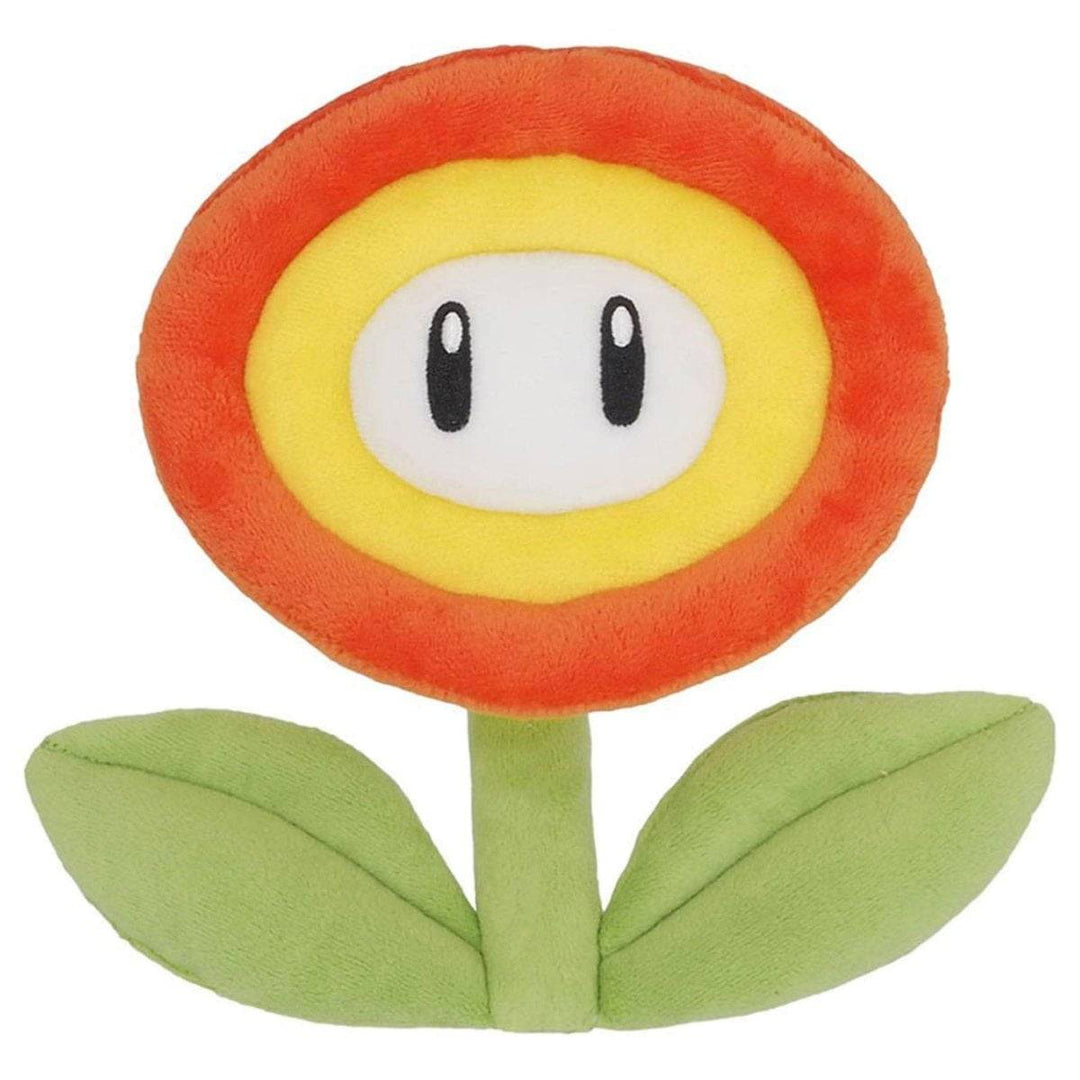 Super Mario Bamse Fire Flower 18 cm - Supernerds