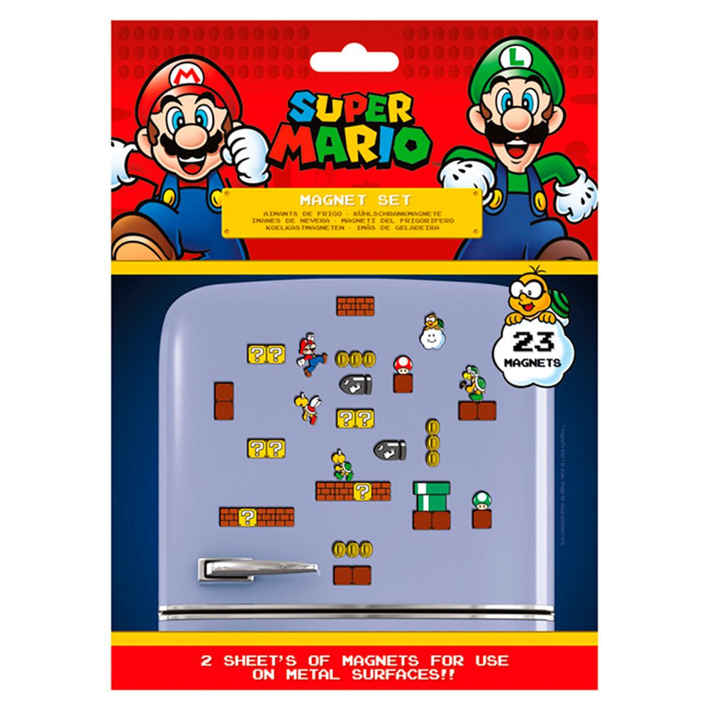 Super Mario Kjøleskapmagneter 23-pk - Supernerds