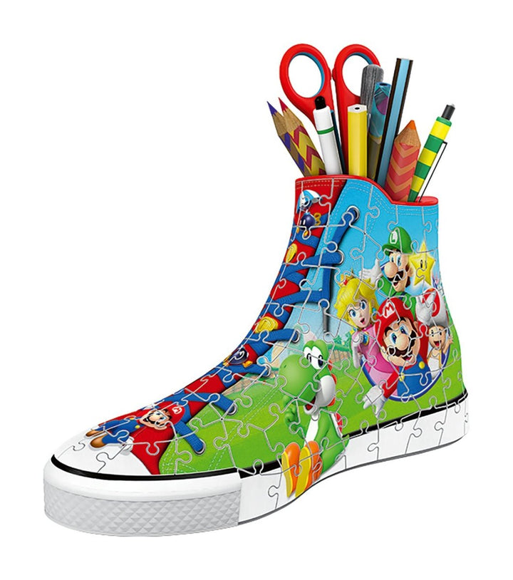 Super Mario Puslespill 3D Sneaker 108 brikker - Supernerds