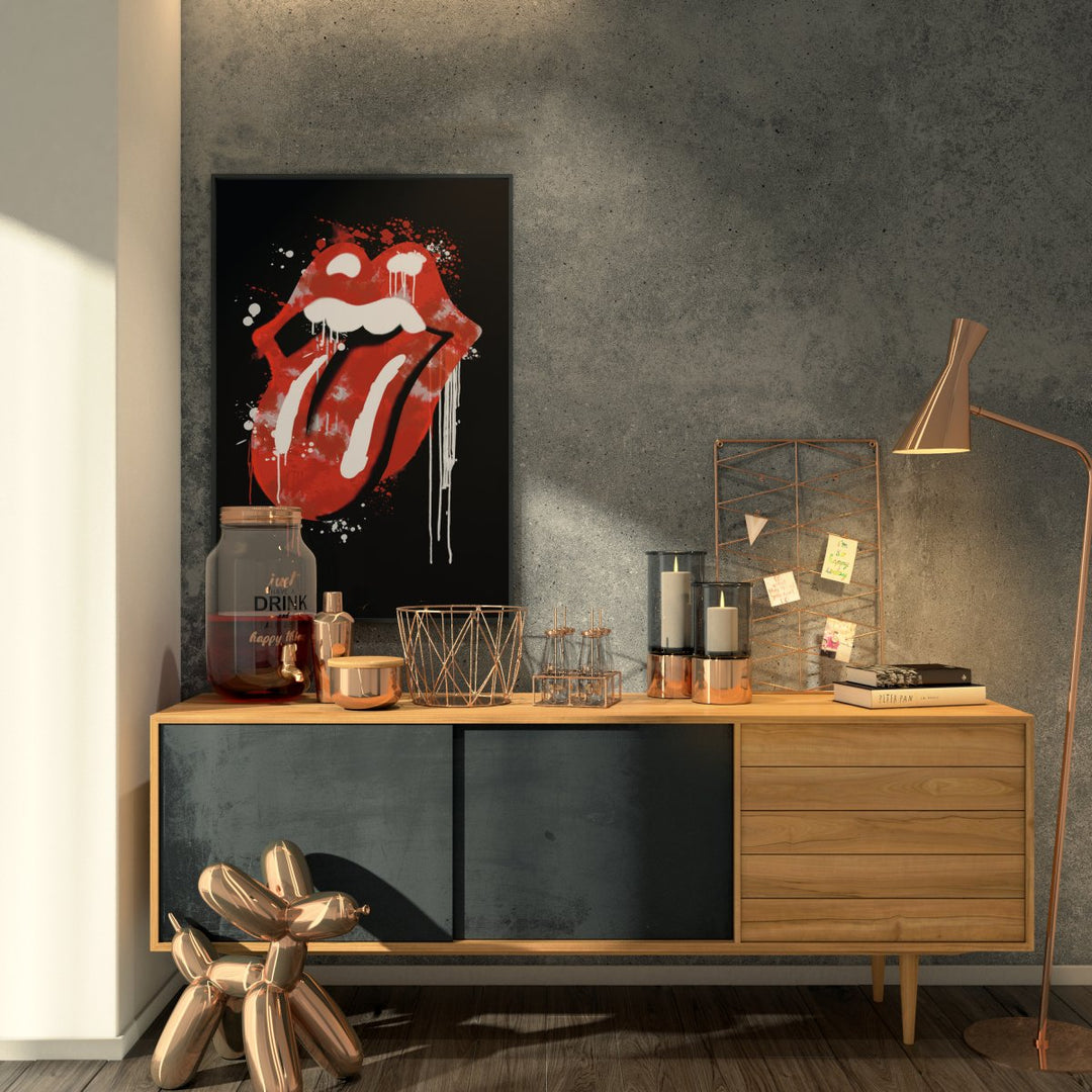 The Rolling Stones Plakat Grafitti Lips - Supernerds