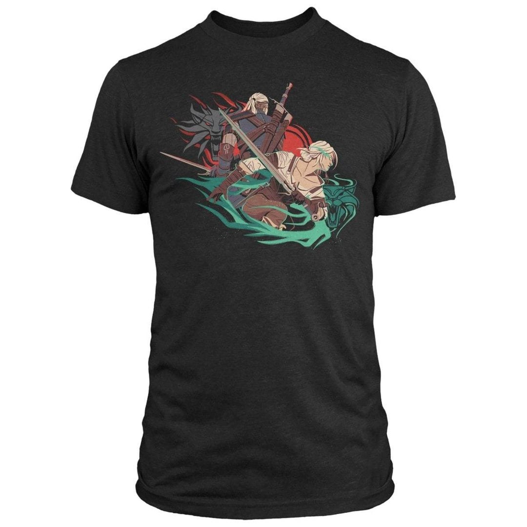 The Witcher T-skjorte Back to Back - Supernerds