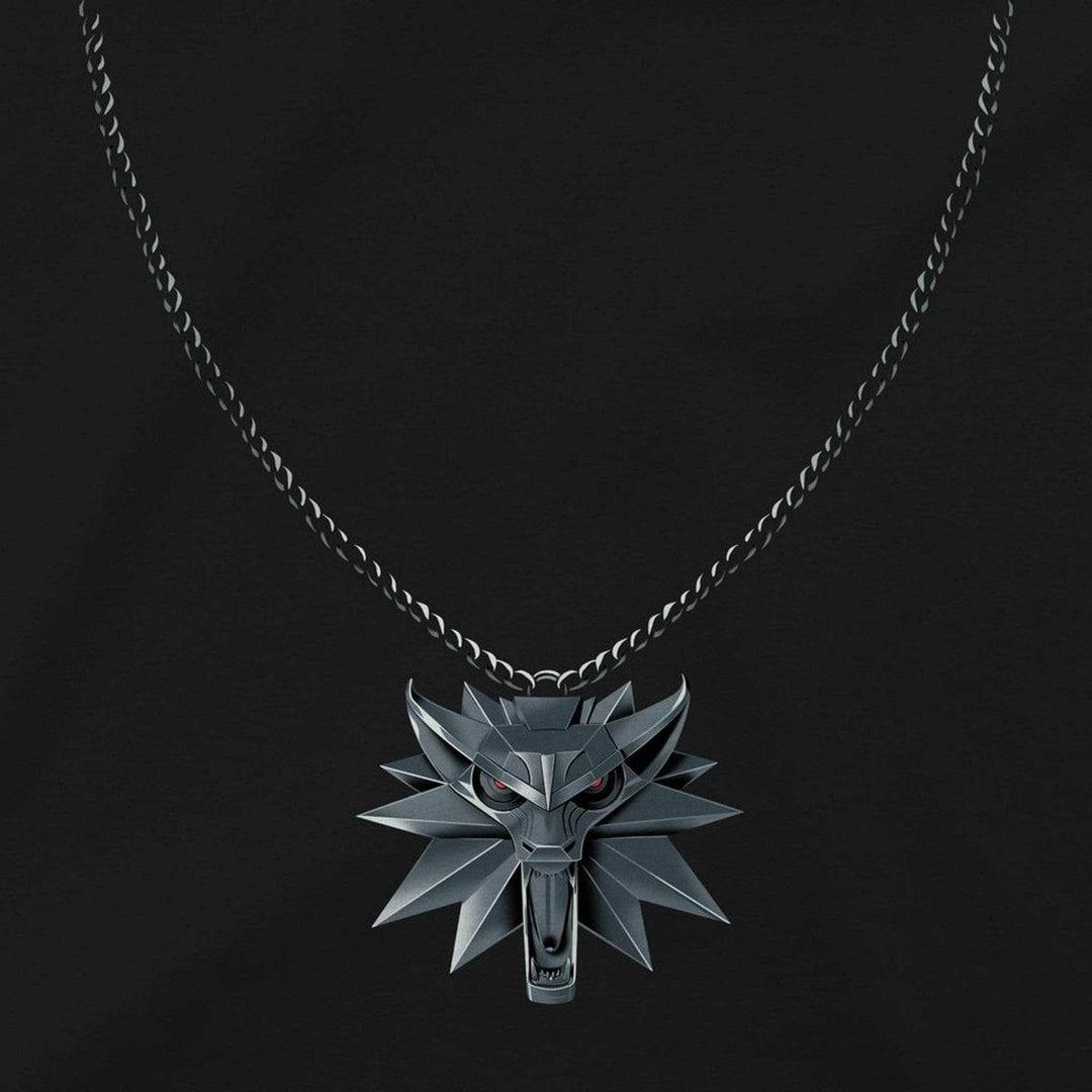 The Witcher T-skjorte Wolf Medallion - Supernerds