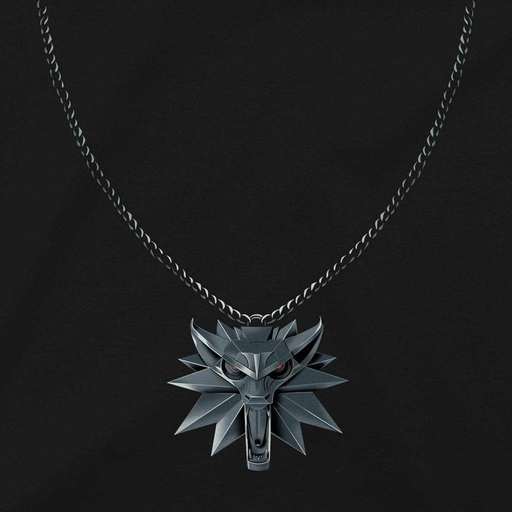 The Witcher T-skjorte Wolf Medallion - Supernerds