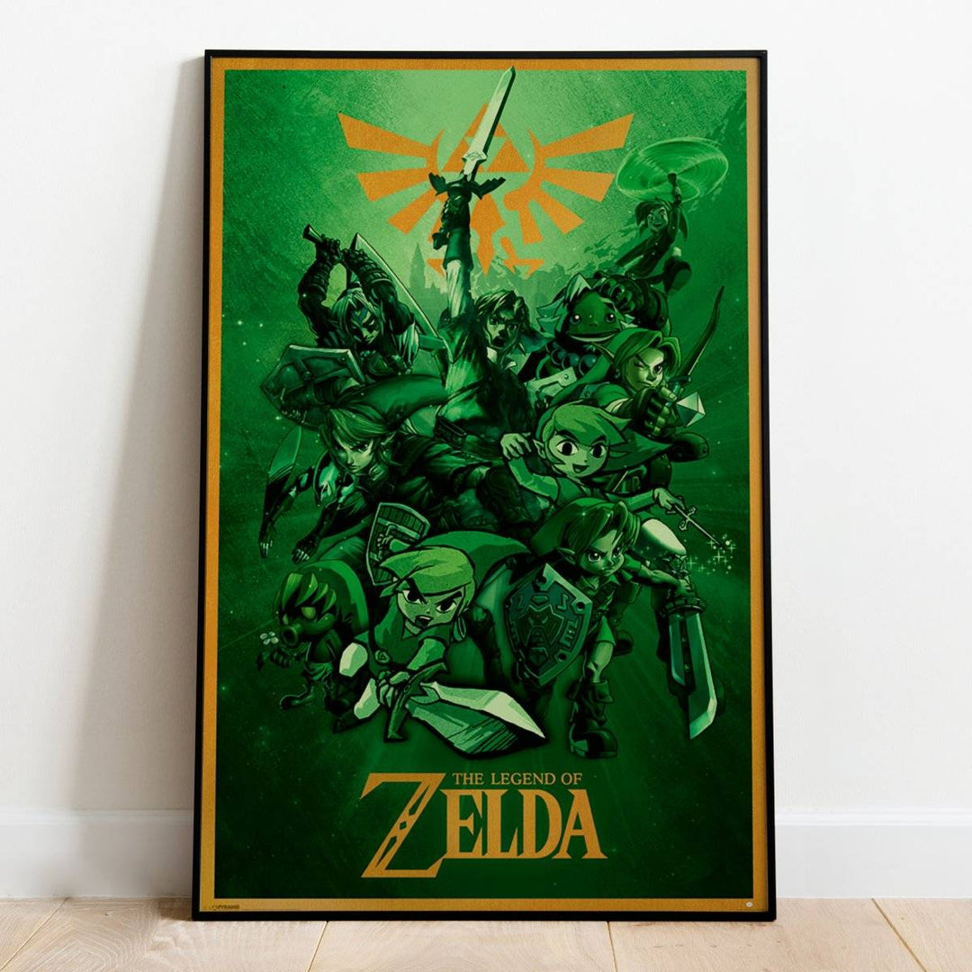 Zelda Plakat Heroes of Time - Supernerds