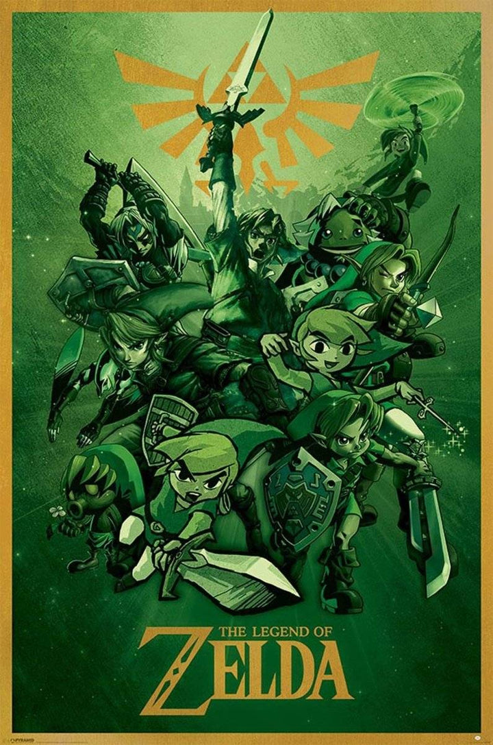 Zelda Plakat Heroes of Time - Supernerds